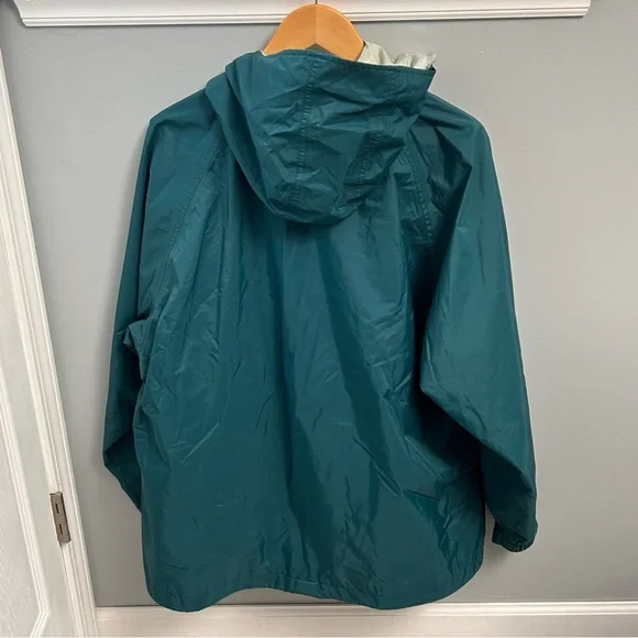 L.L. Bean Vintage 90’s Men's Stowaway Raincoat with Hood - Picture 3 of 13